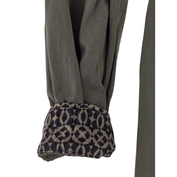 Anthropologie Holding Horses Ocala Dress Womens 10 Green Western Minimalist Boho - Picture 8 of 13